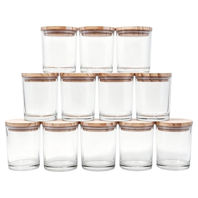 Candle Making Jars With Lids - ABRU – 12 Stück Kerzengläser –